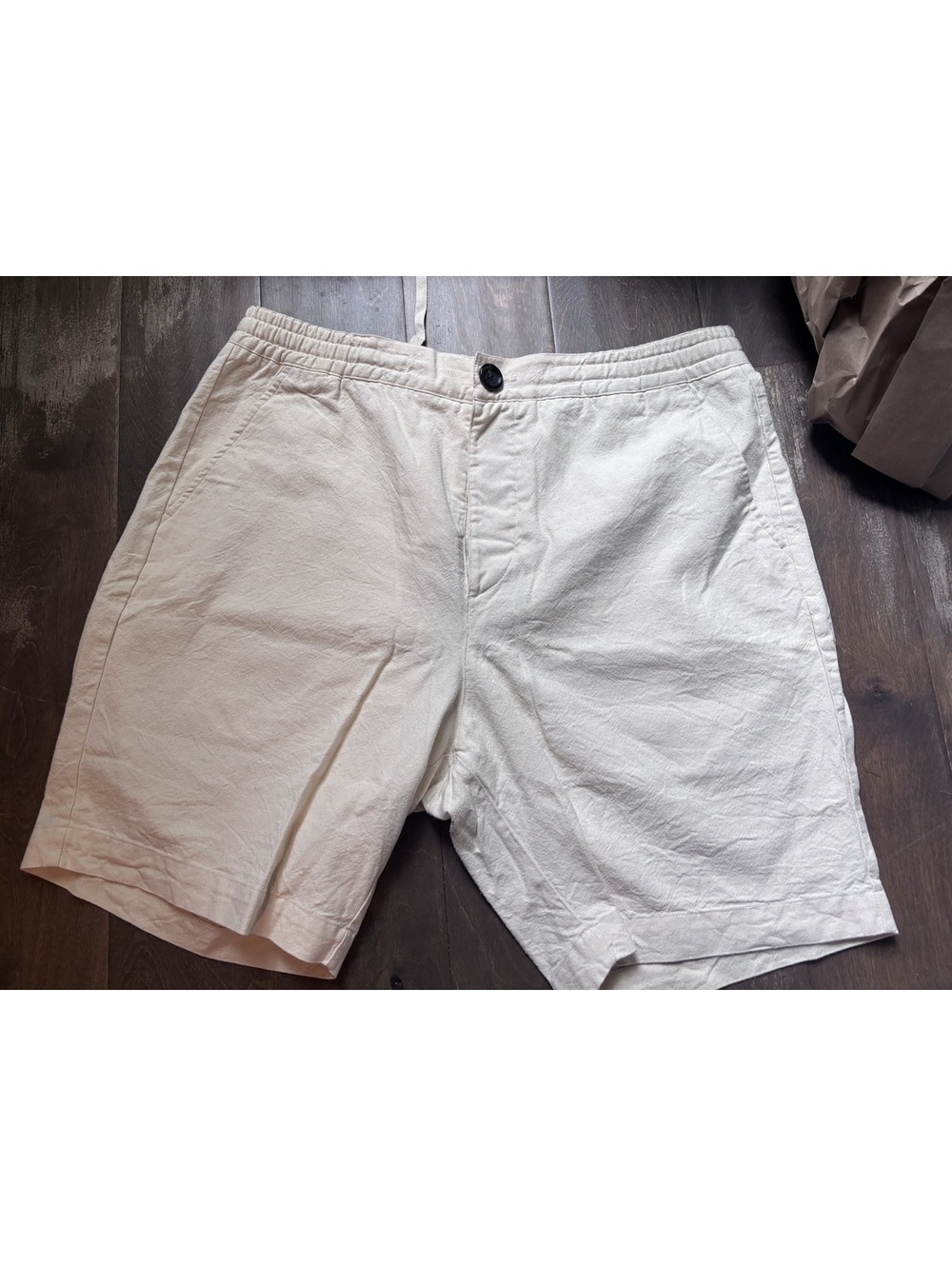 Oliver Spencer Cotton Ecru Shorts